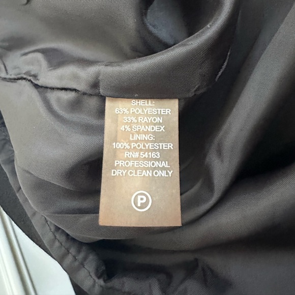 Calvin Klein black shift dress cap sleeves silver accents - Picture 7 of 9